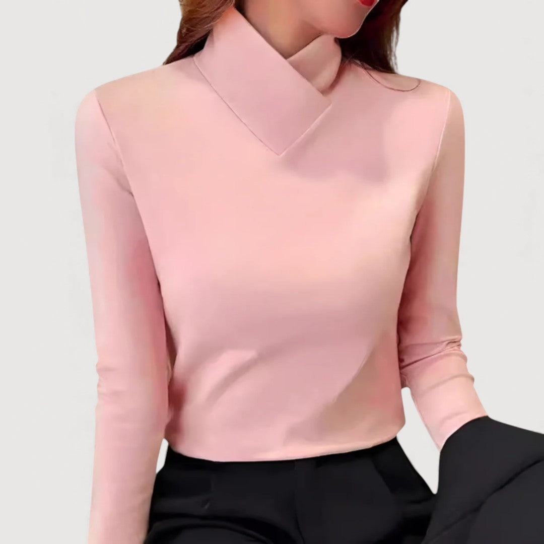 Chic Round Neck Blouse