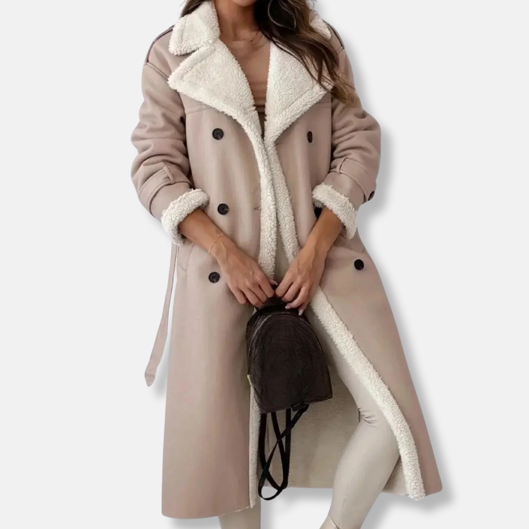 Warm Oversized Women's Long Winter Coat - OutfitLondon