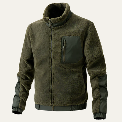 Warm Plush Fleece Men's Coat