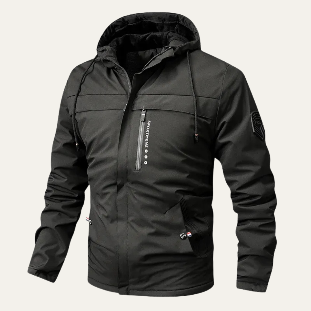Warm Waterproof Men's Hooded Snow Jacket