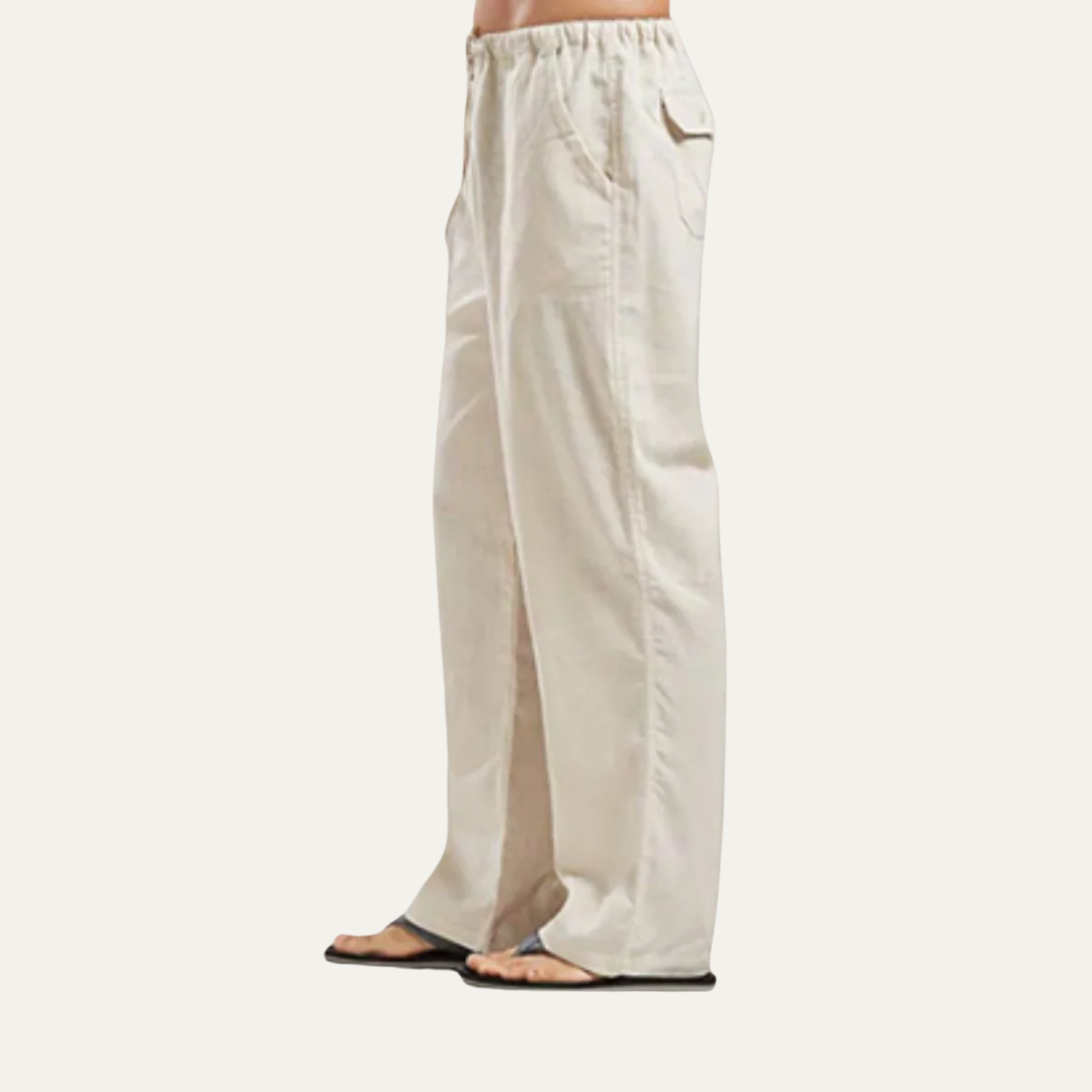 Casual Loose Fit Beach Pants - OutfitLondon