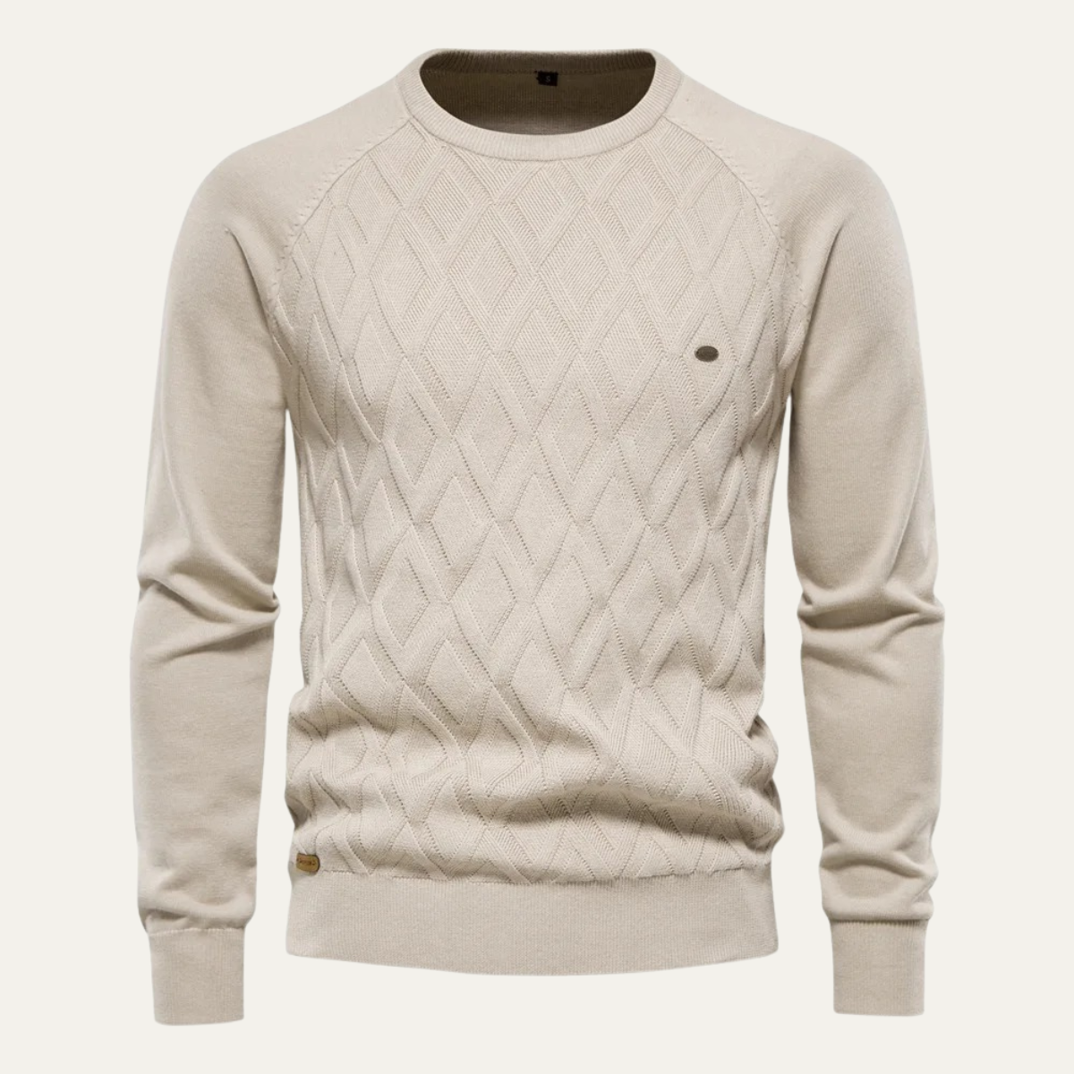Traditional Cable Knit Men's Crew Neck Sweater - OutfitLondon