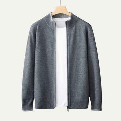 Men's Slim Fit Zipper Cardigan Sweater - OutfitLondon