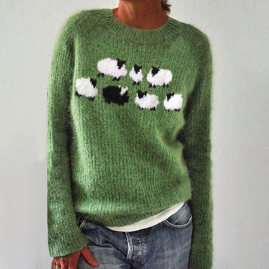 Soft Cozy Knitted Pullover Sweater - OutfitLondon