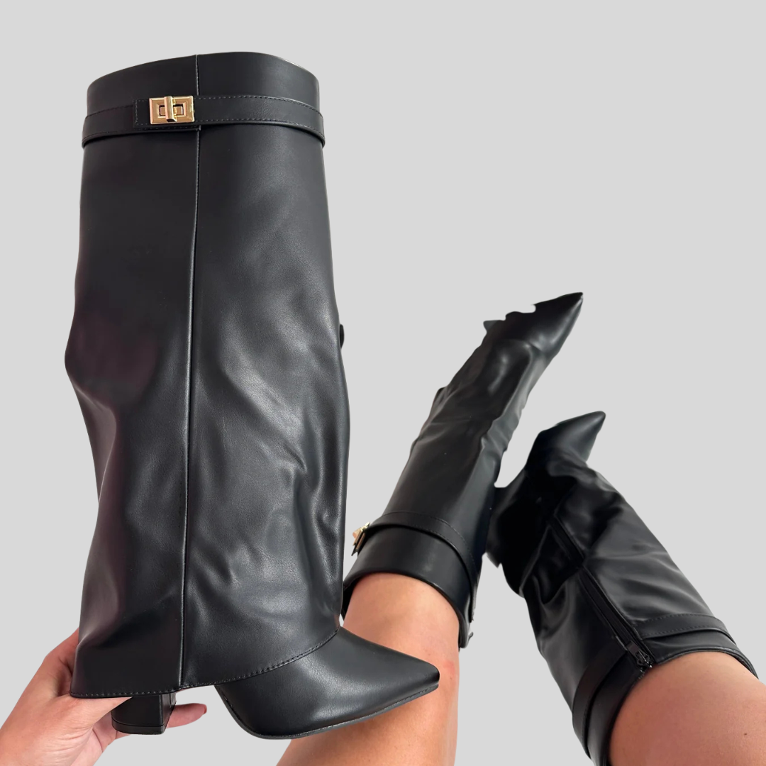 Classic Black Leather Ankle Boots - OutfitLondon
