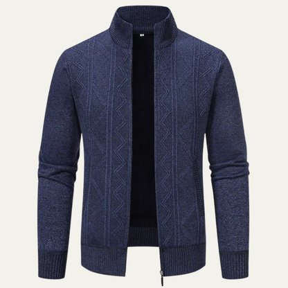 Warm Men's Crew Neck Winter Knit Sweater - OutfitLondon