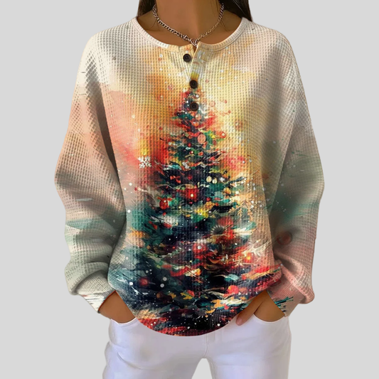 Cozy Holiday Crew Neck Christmas Sweater - OutfitLondon