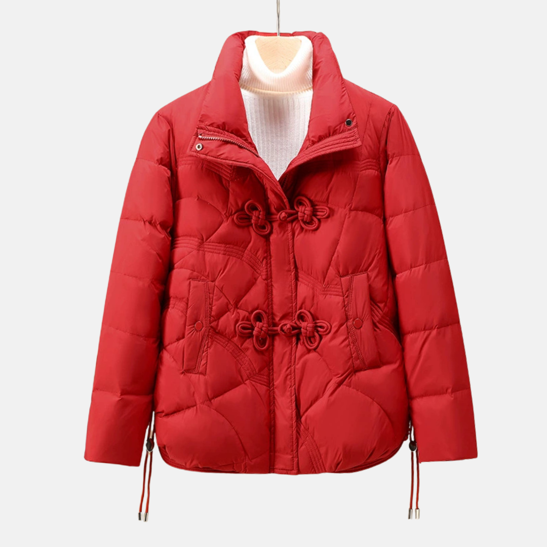 Warm Women's Quilted Puffer Coat - OutfitLondon
