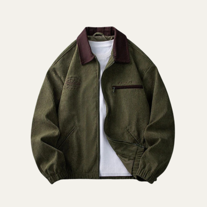 Men's Large Heavy Duty Zip Up Work Jacket