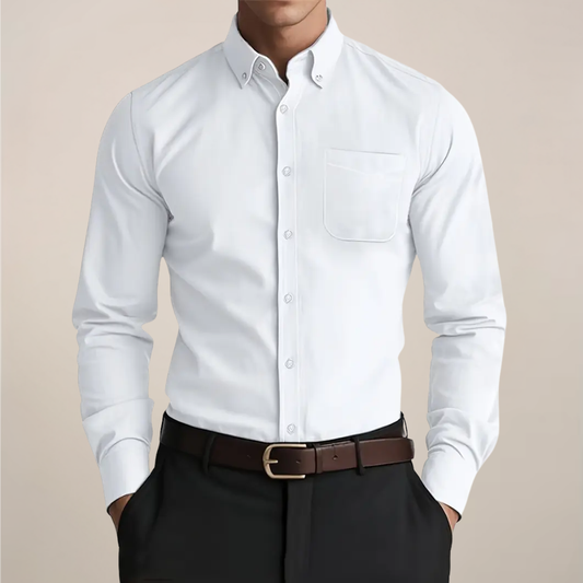 Casual Men's Button Down Long Sleeve Shirt - OutfitLondon