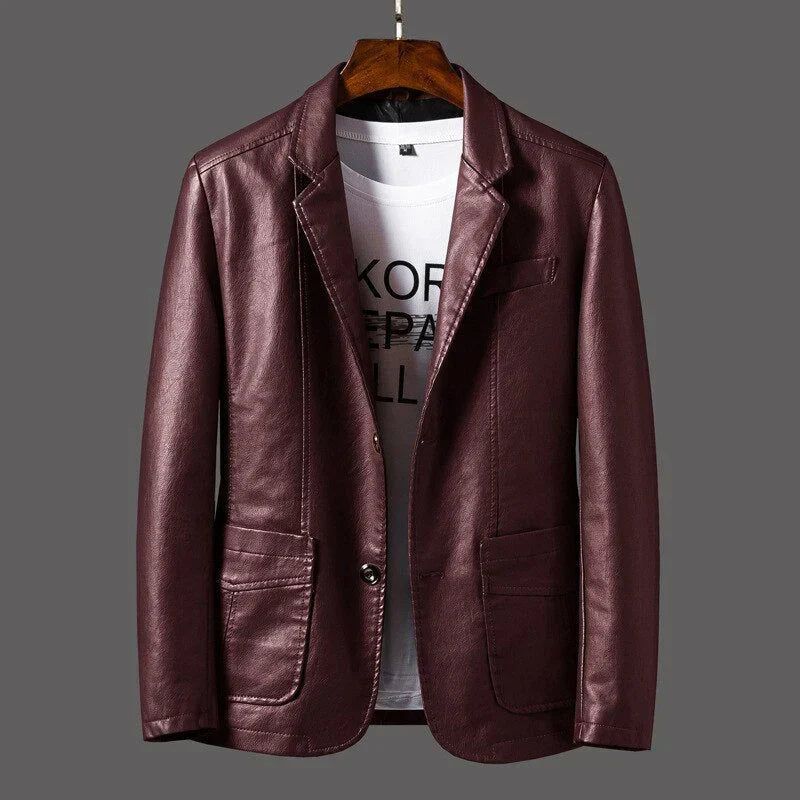 Classic Brown Genuine Leather Jacket
