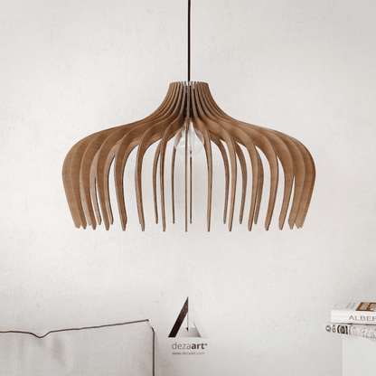 Farmhouse Style Wooden Hanging Light - OutfitLondon