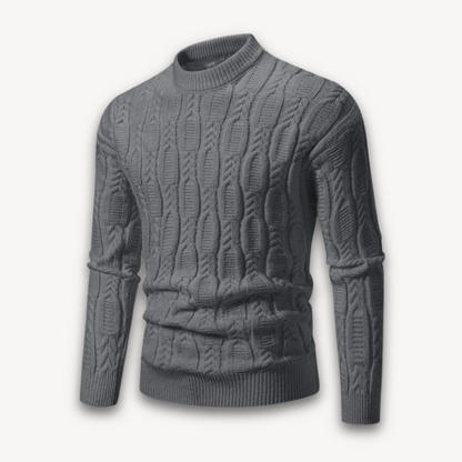 Cozy Crew Neck Cotton Sweater for Men