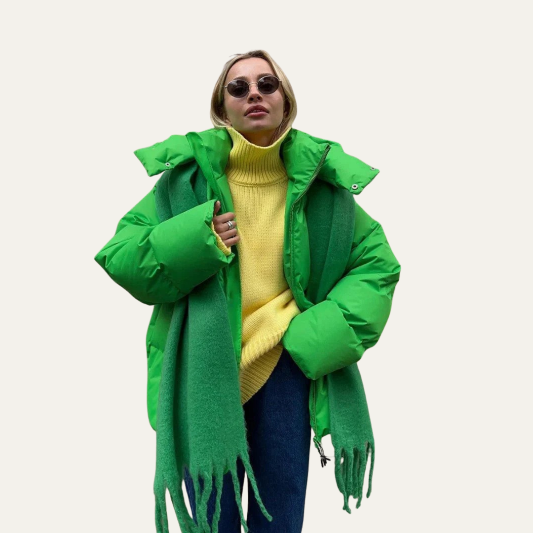 Women's Plus Size Warm Puffer Coat