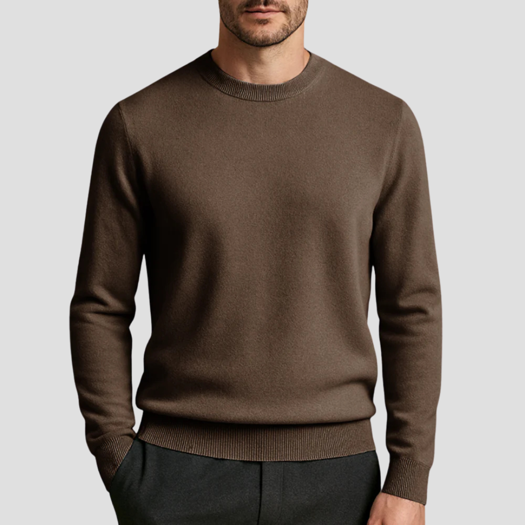 Luxury Crew Neck Cashmere Sweater
