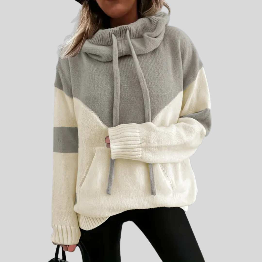 Soft Fleece Dual Color Hooded Sweatshirt - OutfitLondon