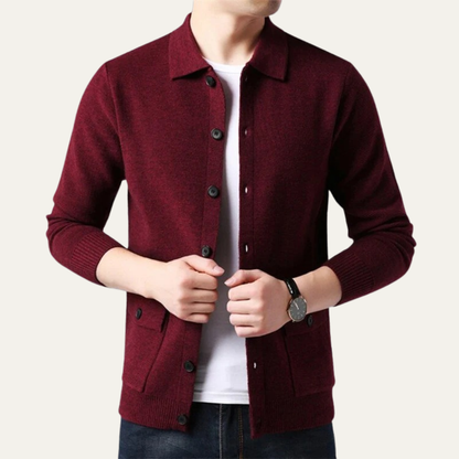 Men's Casual Button Cardigan Sweater