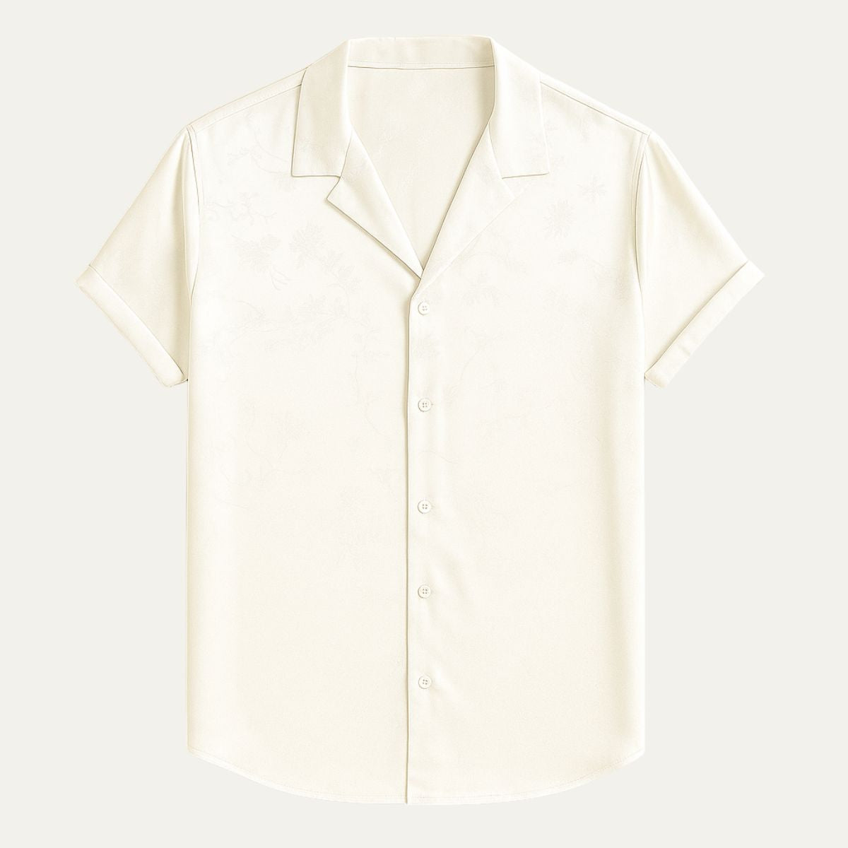 Smooth Silk Dress Shirt for Men