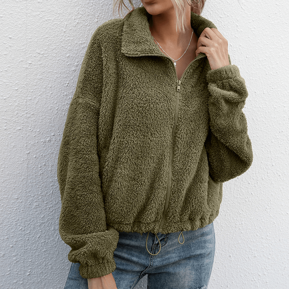 Cozy Fleece Hooded Winter Jacket - OutfitLondon