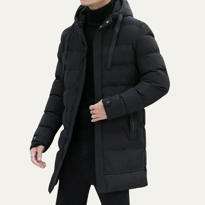 Warm Men's Full Zip Puffer Jacket - OutfitLondon