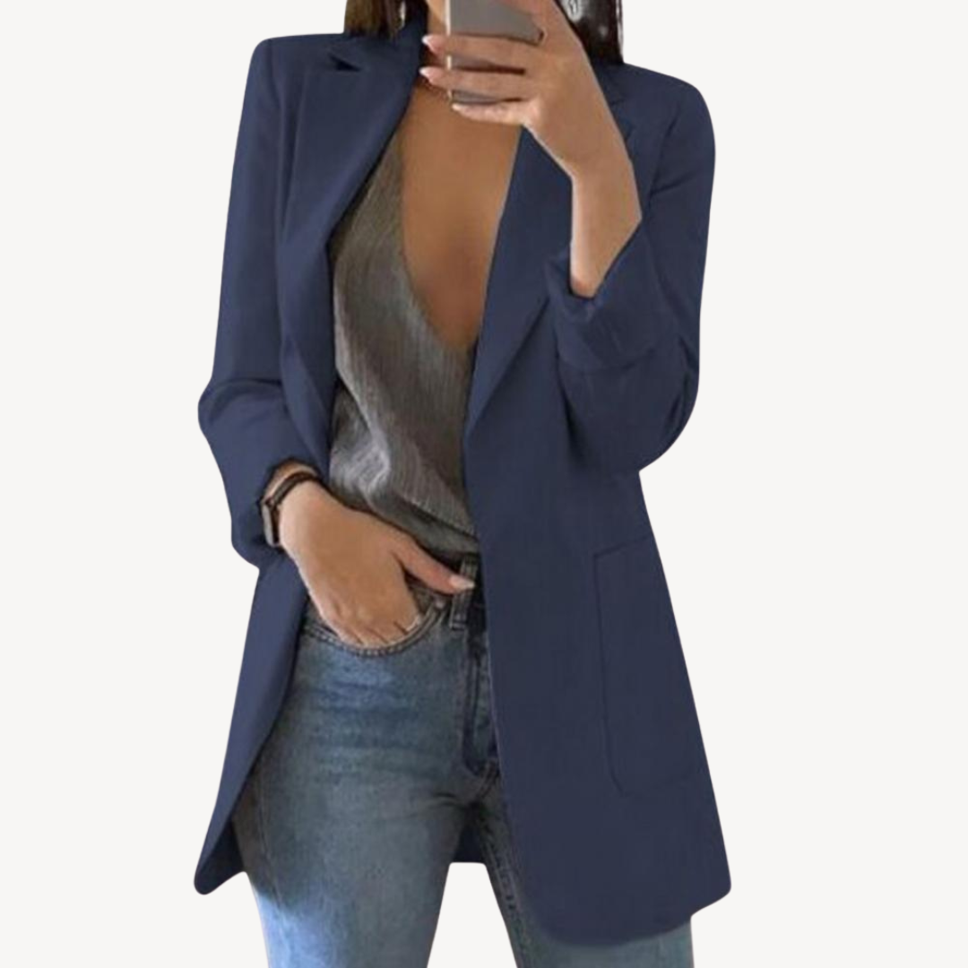 Classic Open Front Ladies Jacket - OutfitLondon