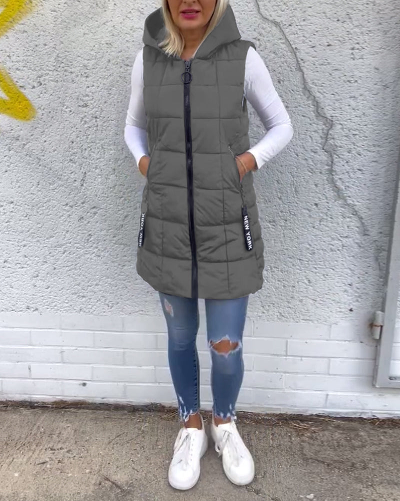 Lightweight Vest Style Puffer Jacket
