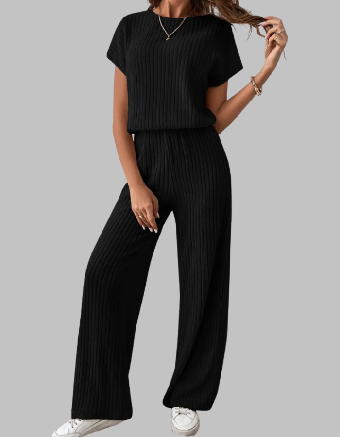 Relaxed Fit Short Sleeve Loungewear Set