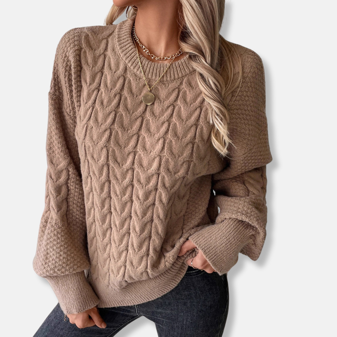 Cozy Cable Knit Oversized Sweater
