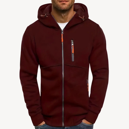 Relaxed Fit Cotton Blend Mens Hoodie