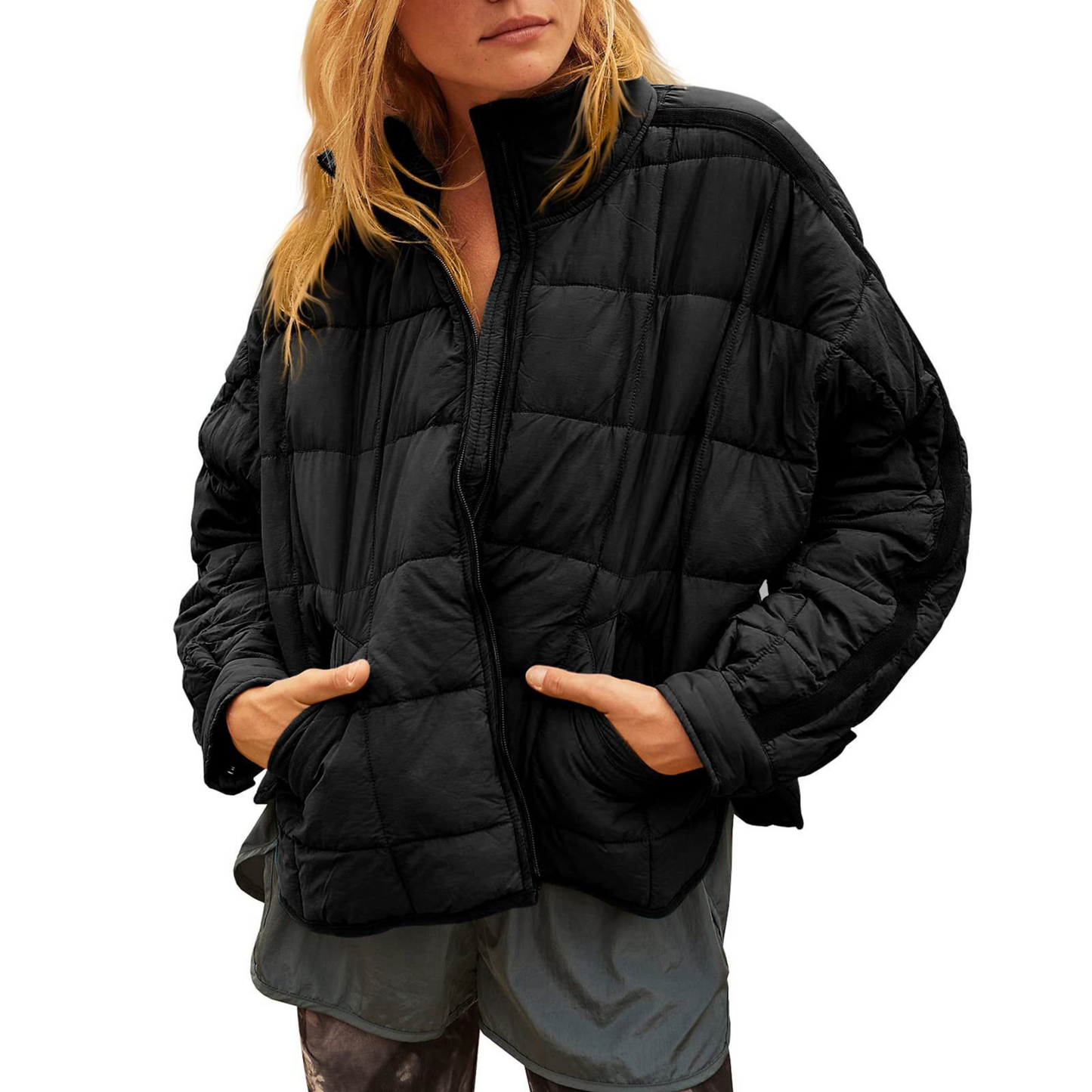 Slim Fit Packable Down Puffer Coat
