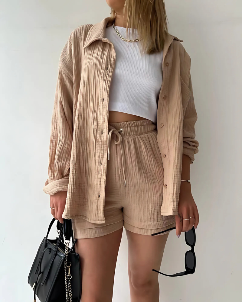 Classic Casual Shorts Outfit Set - OutfitLondon