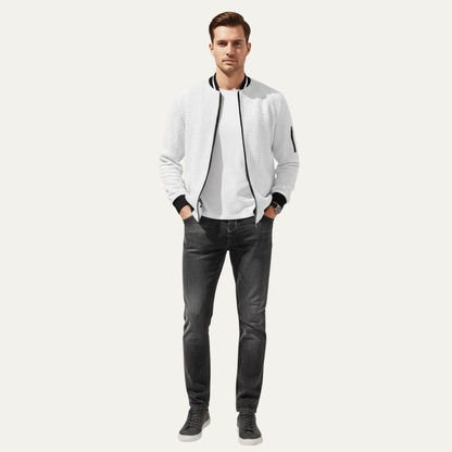 Relaxed Fit Quarter Zip Pullover Sweater - OutfitLondon