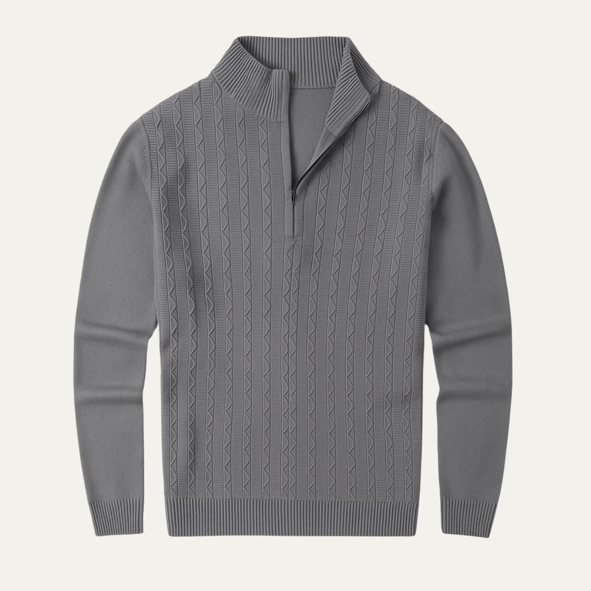 Warm Mens Half Zip Fleece Jumper