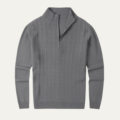Warm Mens Half Zip Fleece Jumper