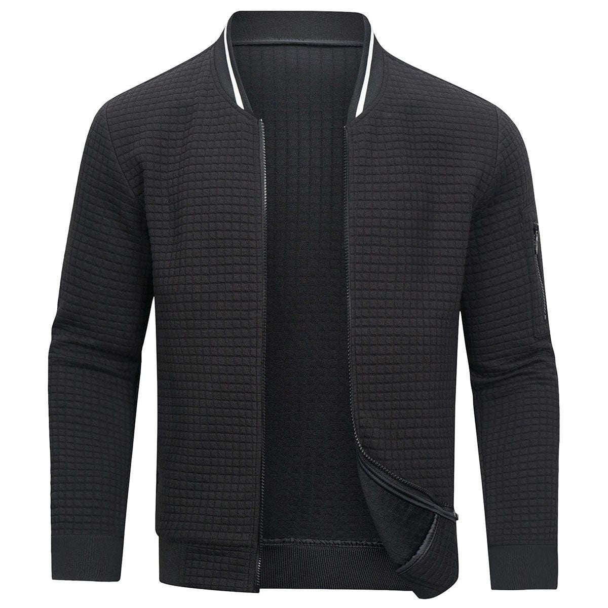 Relaxed Fit Quilted Zip Jacket