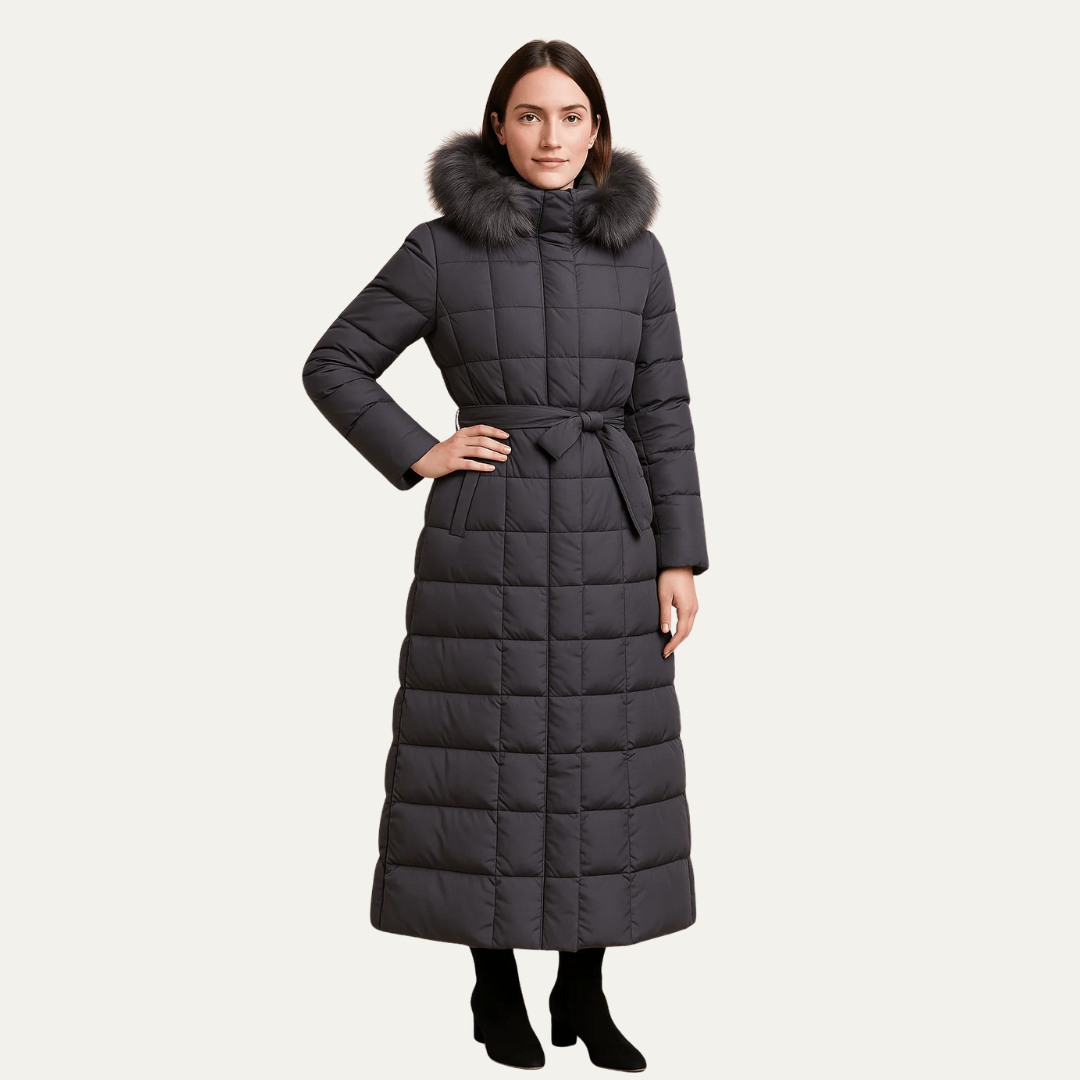 Ladies Long Padded Down Coat