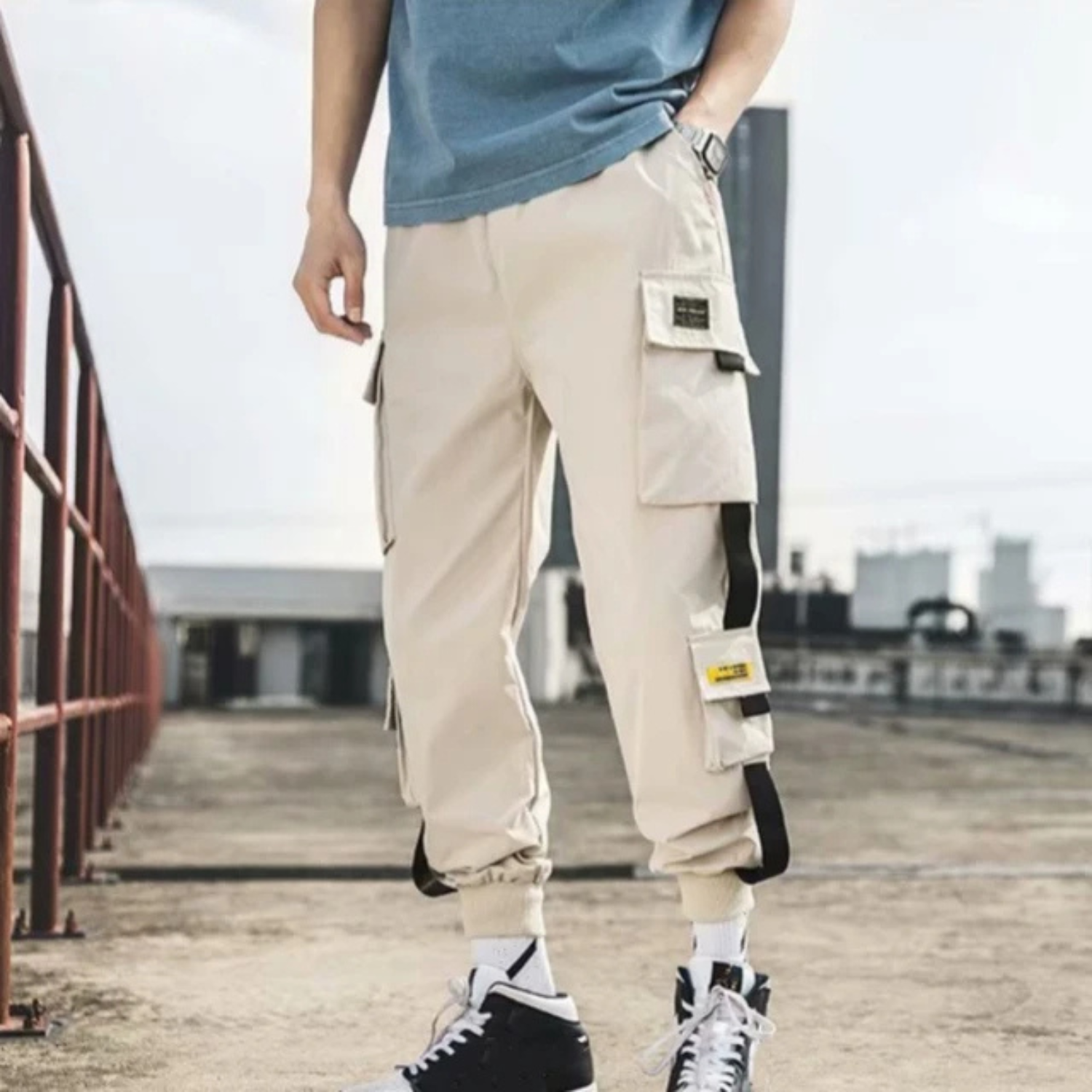 Comfortable Casual Pants with Extra Storage Pockets - OutfitLondon