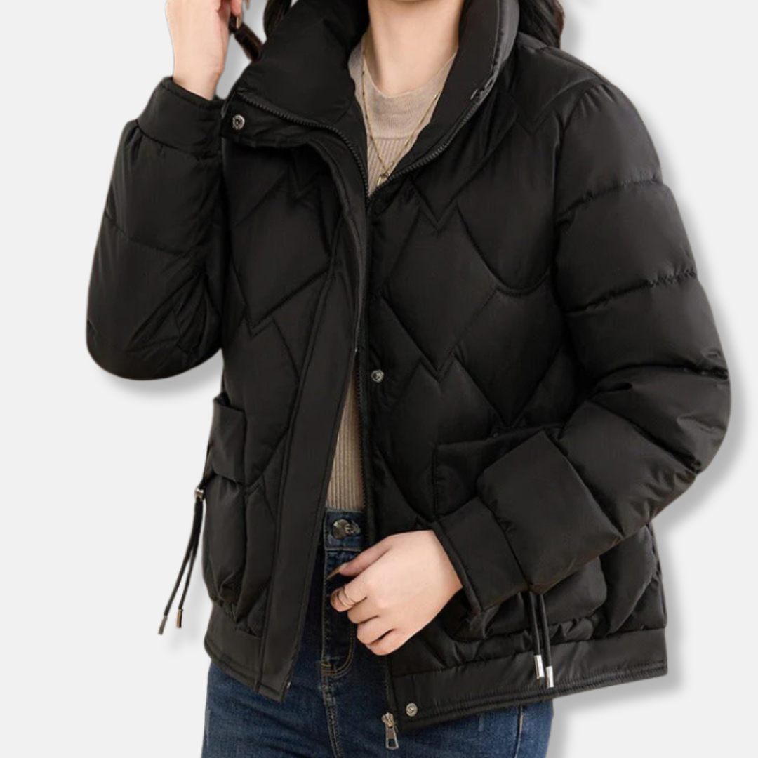 Soft Pink Down Filled Coat - OutfitLondon