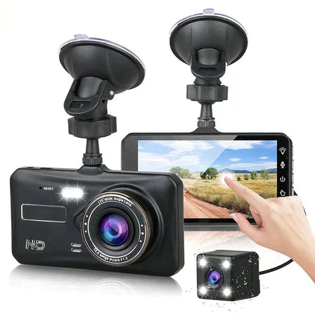 Clear Dual Lens Dash Cam 1080p 4-Inch Display - OutfitLondon