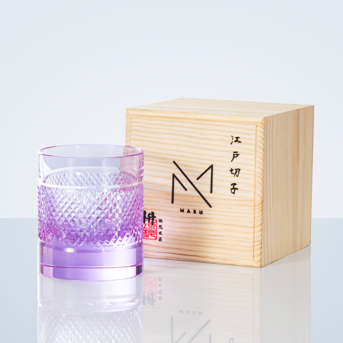 Luxury Crystal Whiskey Glasses Set with Wooden Box