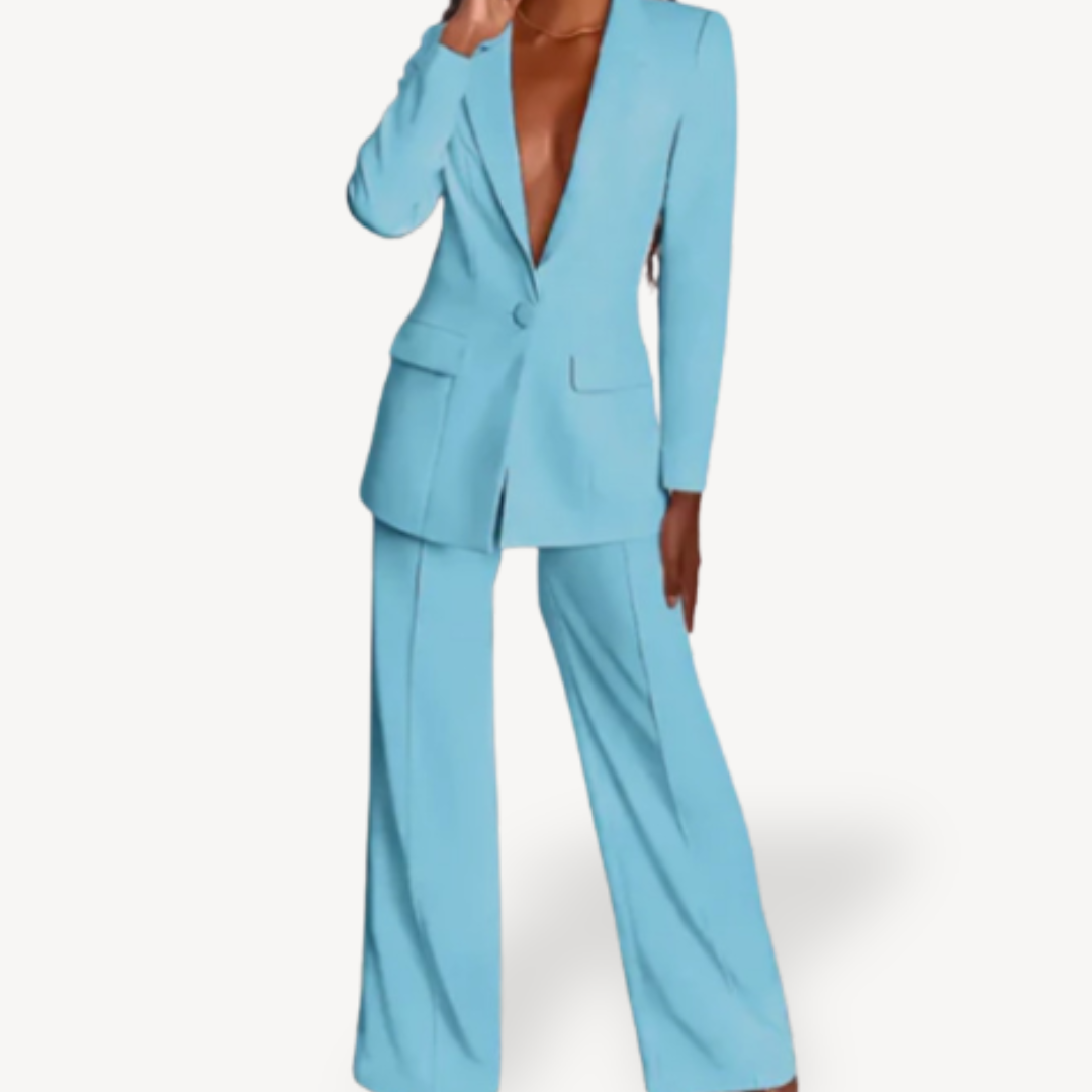 Classic Fit Lady Suit Jacket & Pants Set