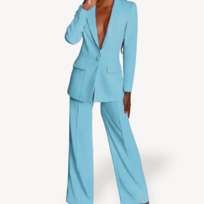 Classic Fit Lady Suit Jacket & Pants Set
