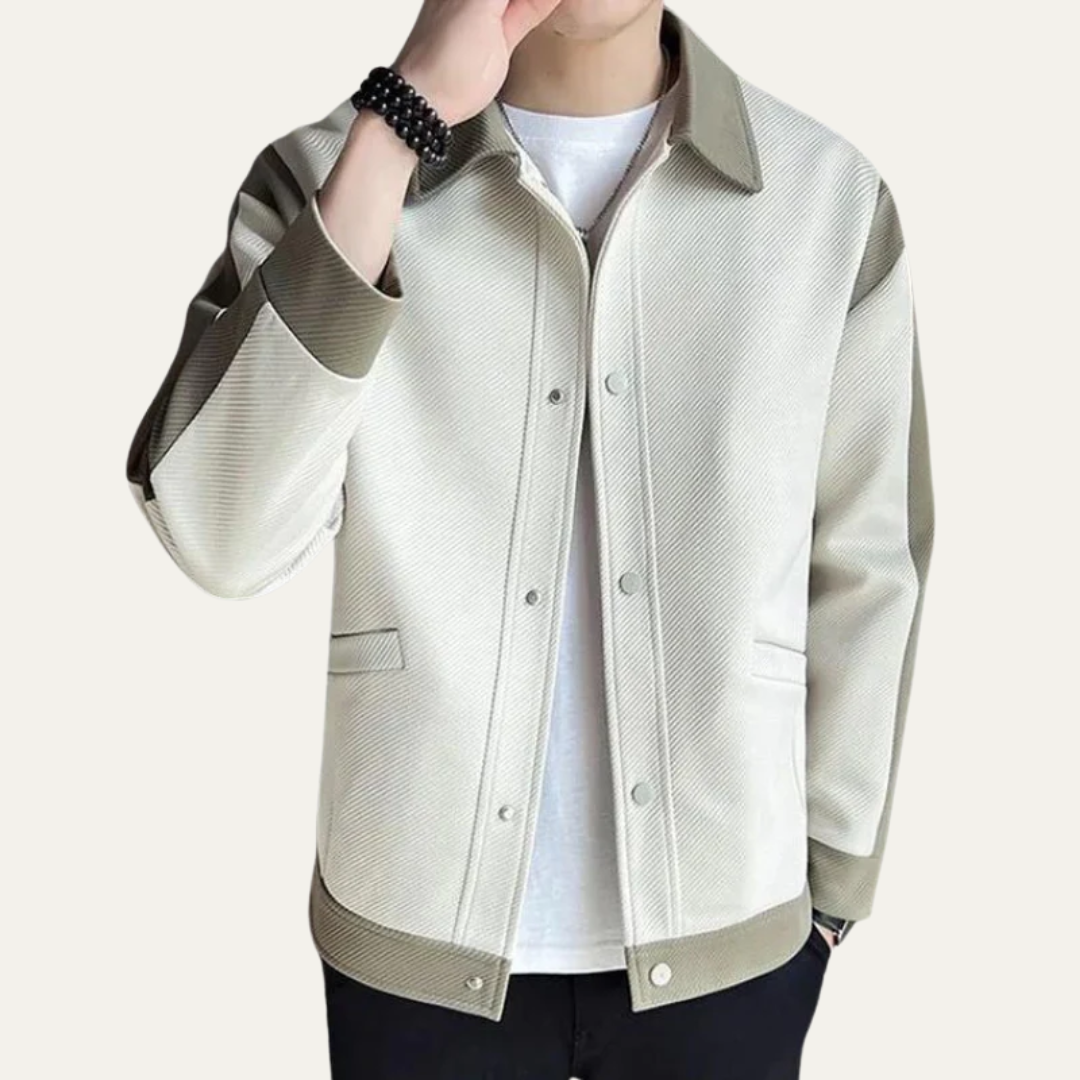 Men's Stylish Colorblock Varsity Jacket - OutfitLondon