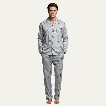 Classic Plaid Sleepwear Set for Men - OutfitLondon