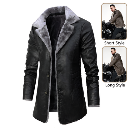 Warm Leather Shearling Jacket