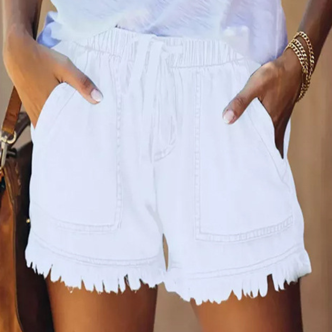 Comfortable Elastic Waist Relaxed Fit Shorts