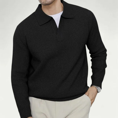 Classic Fit Polo Neck Sweater
