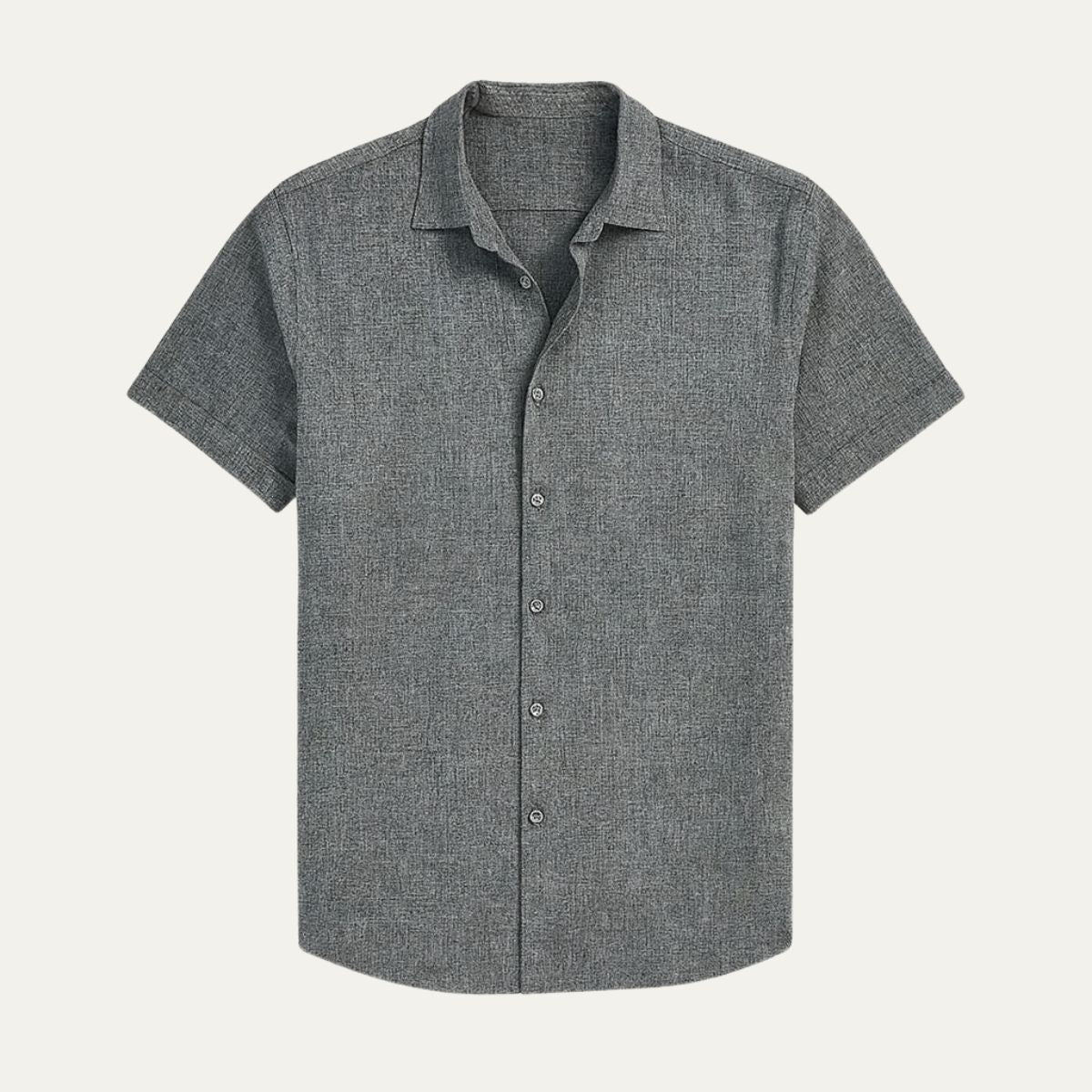 Casual Linen Short Sleeve Mens Shirt