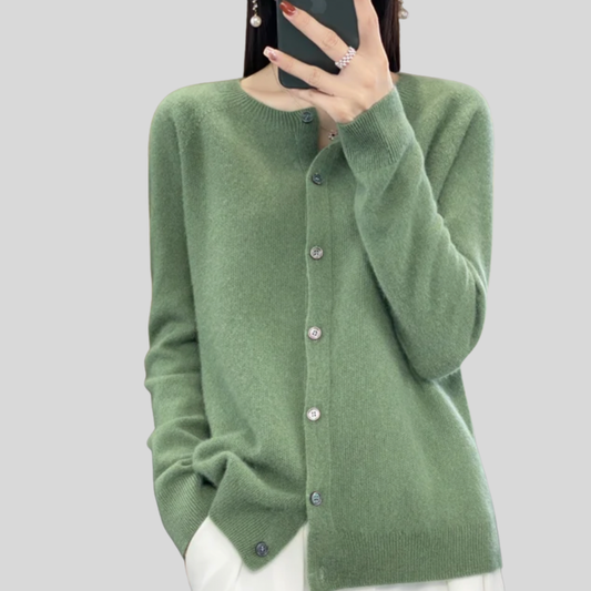 Cozy Open Front Knit Cardigan - OutfitLondon