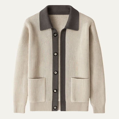 Classic Mens Cardigan Sweater with Pockets